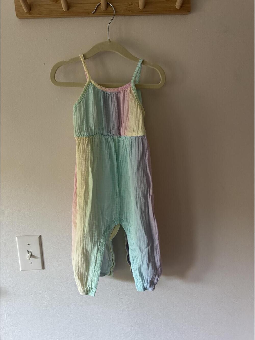 Target rainbow tie dye romper jumpsuit